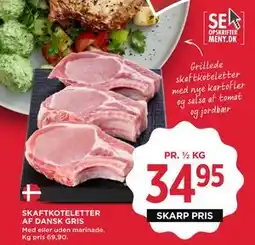 MENY SKAFTKOTELETTER AF DANSK GRIS tilbud