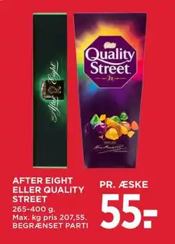 MENY AFTER EIGHT ELLER QUALITY STREET tilbud