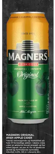 MENY MAGNERS ORIGINAL IRISH APPLE CIDER tilbud