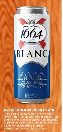 MENY KRONENBOURG 1664 BLANC tilbud