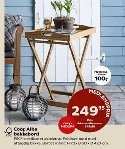 Kvickly Coop alba bakkebord tilbud