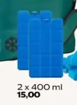 Kvickly Blå kølelementer 2 x 400 ml tilbud