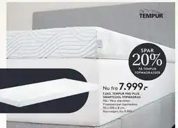 SengeSpecialisten F.eks. Tempur pro plus smartcool topmadras tilbud