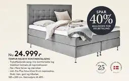 SengeSpecialisten Tempur Relieve kontinentalseng tilbud