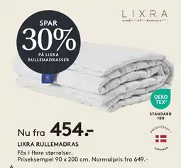 SengeSpecialisten Lixra rullemadras tilbud