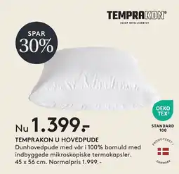 SengeSpecialisten Temprakon U hovedpude tilbud