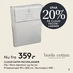 SengeSpecialisten Cloud satin faconlagner tilbud