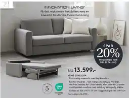 SengeSpecialisten Venø sovesofa tilbud
