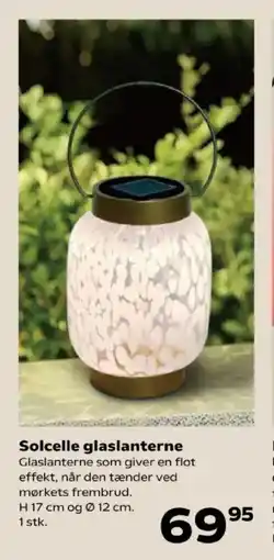 Kvickly Solcelle glaslanterne tilbud