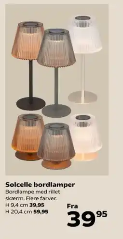 Kvickly Solcelle bordlamper tilbud