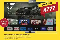 Punkt1 Thomson 65" 4K QLED pro google TV 65QG7C14 tilbud