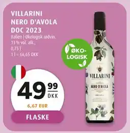 Scandinavian Park VILLARINI NERO D'AVOLA DOC 2023 tilbud