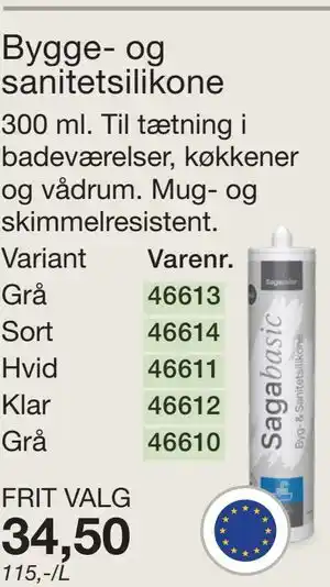 Harald Nyborg Bygge- og sanitetsilikone tilbud