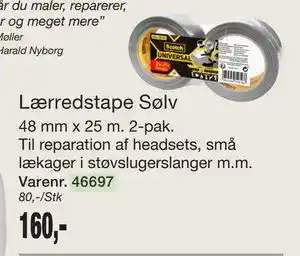 Harald Nyborg Lærredstape Sølv tilbud