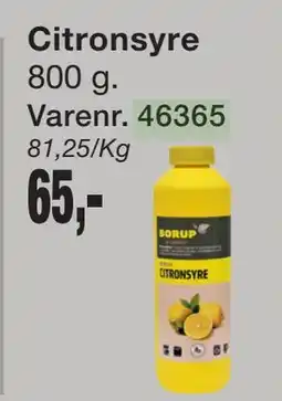 Harald Nyborg Citronsyre tilbud
