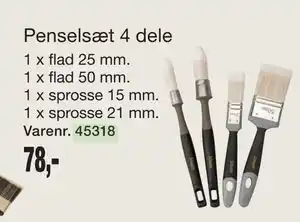Harald Nyborg Penselsæt 4 dele tilbud