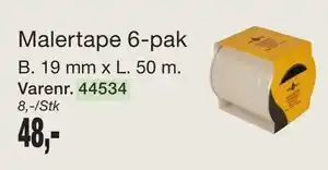 Harald Nyborg Malertape 6-pak tilbud