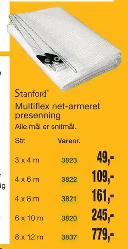 Harald Nyborg Multiflex net-armeret presenning tilbud