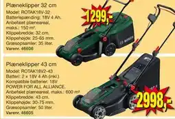 Harald Nyborg Plæneklipper 43 cm tilbud