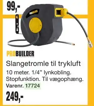 Harald Nyborg Slangetromle til trykluft tilbud