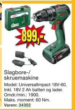 Harald Nyborg Slagbore-/ skruemaskine tilbud