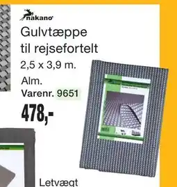 Harald Nyborg Gulvtæppe til rejsefortelt tilbud