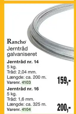 Harald Nyborg Jerntråd galvaniseret tilbud