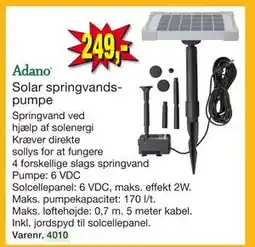 Harald Nyborg Solar springvandspumpe tilbud