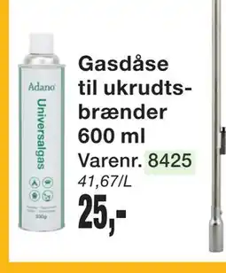 Harald Nyborg Gasdåse til ukrudtsbrænder 600 ml tilbud