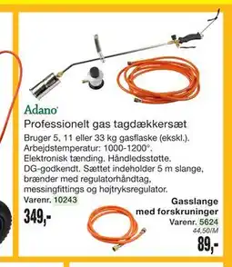 Harald Nyborg Professionelt gas tagdækkersæt tilbud