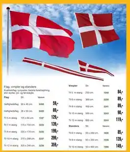 Harald Nyborg Flag, vimpler og standere tilbud