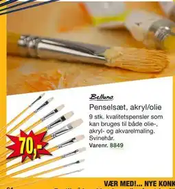 Harald Nyborg Penselsæt, akryl/olie tilbud