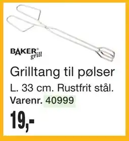 Harald Nyborg Grilltang til pølser tilbud