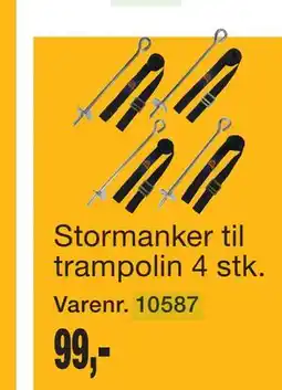 Harald Nyborg Stormanker til trampolin 4 stk tilbud