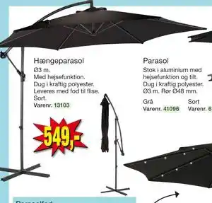 Harald Nyborg Hængeparasol tilbud