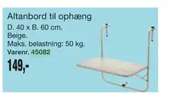 Harald Nyborg Altanbord til ophæng tilbud