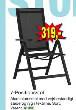 Harald Nyborg 7-Positionsstol tilbud