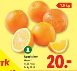 Lidl Appelsiner tilbud