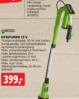 jem & fix Dykpumpe 12 V tilbud
