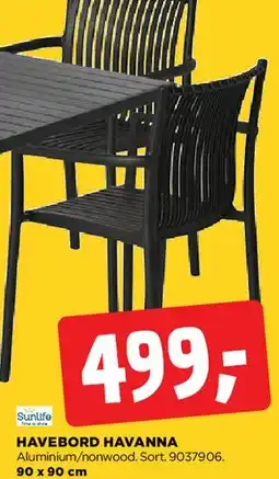 jem & fix Havebord Havanna tilbud