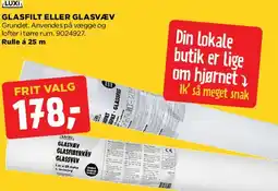 jem & fix Glasfilt / Glasvæv (rulle) tilbud