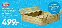 Bilka Sandkasse med vippe og bænk tilbud