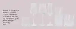 Bilka 4-pak Salling glas tilbud