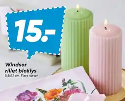 Bilka Windsor rillede bloklys tilbud