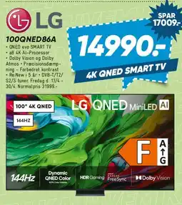 Bilka LG 100QNED86A 4K QNED Smart TV tilbud