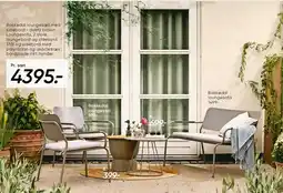 Bilka Bakkedal loungesæt med sidebord tilbud