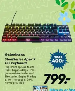 Bilka SteelSeries Apex (gaming keyboard) tilbud