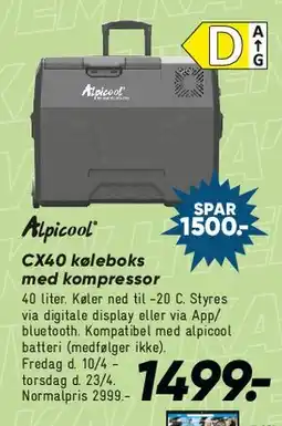 Bilka CX40 køleboks tilbud