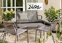 Bilka Outdoor metal slatted furniture set (Pr. sæt) tilbud