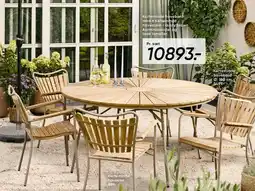 Bilka Kerteminde havebord sæt (bord + 6 havestole) tilbud